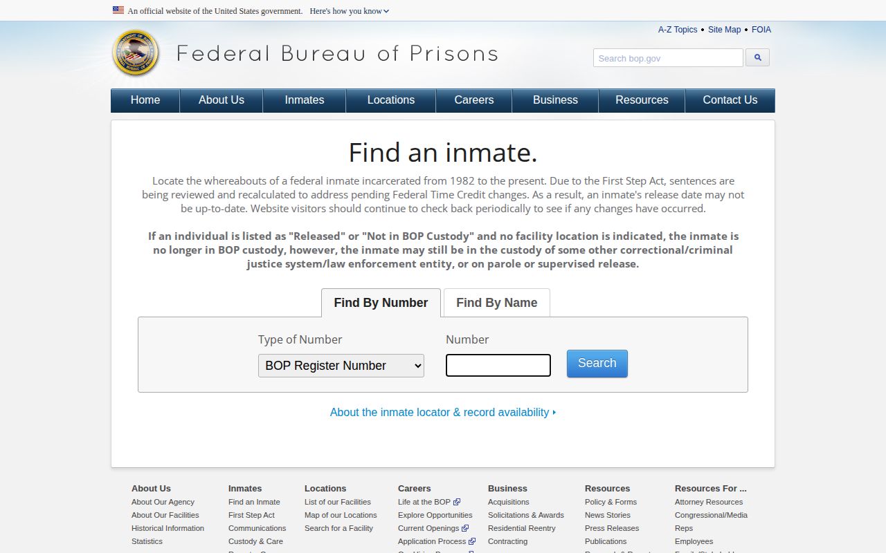 Federal inmate locator separate from Linn County arrests